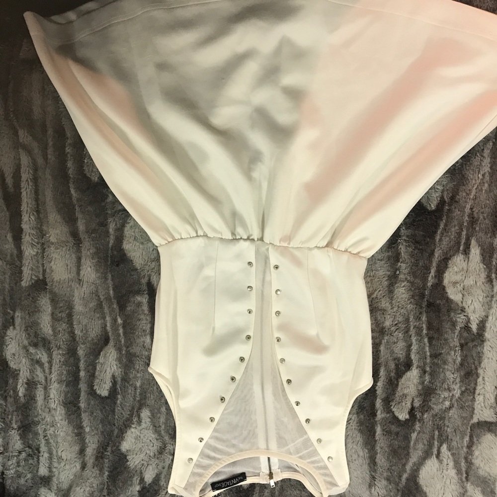 White mini dress